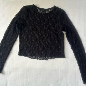 Jen Ceballos X Mango black top size small